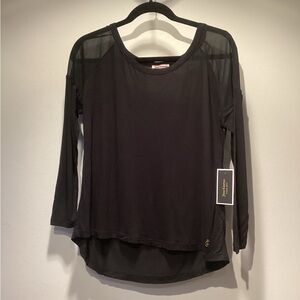 NWT Vintage Juicy Couture Y2K Long Sleeve Shirt with sheer embellishments